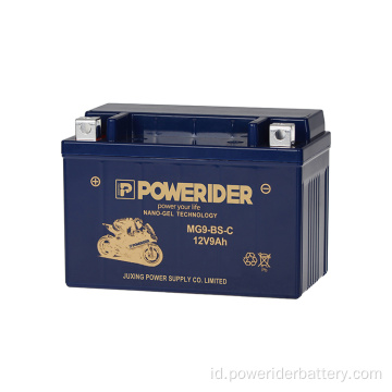 12V 9AH YTX9-BS Baterai Starter Motor Nano-Gel Tech